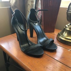 Express Black Strappy Heels